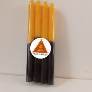 VELA PALITO MAÇO AMARELO E PRETO