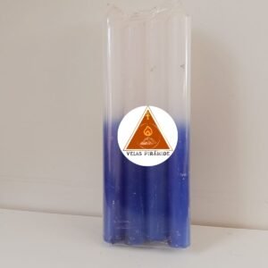 VELA PALITO MAÇO BRANCA E AZUL