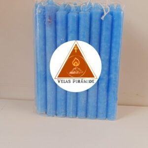 VELA PALITO AZUL CLARO