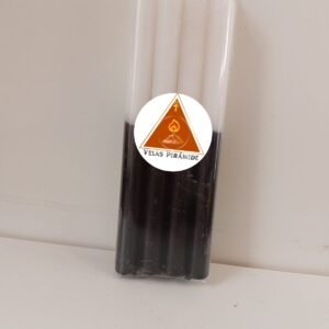 VELA PALITO MAÇO BRANCA E PRETA