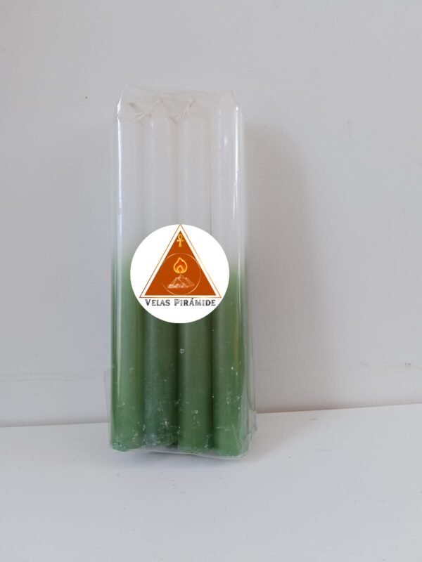 VELA PALITO MAÇO BRANCA E VERDE
