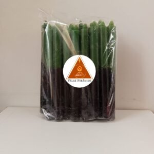 VELA PALITO PRETA E VERDE