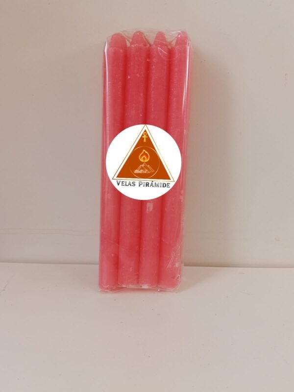 VELA PALITO MAÇO ROSA