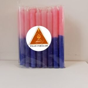 VELA PALITO ROSA E AZUL