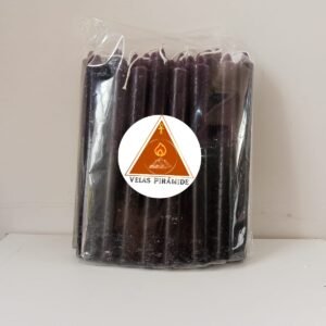 VELA PALITO PRETA E ROXA